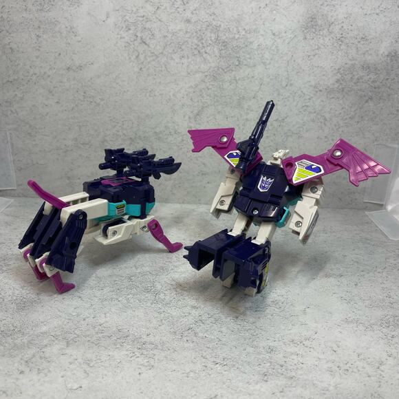 Vintage 1987 G1 Transformers Decepticon Clones Wingspan and Pounce missing 1 gun